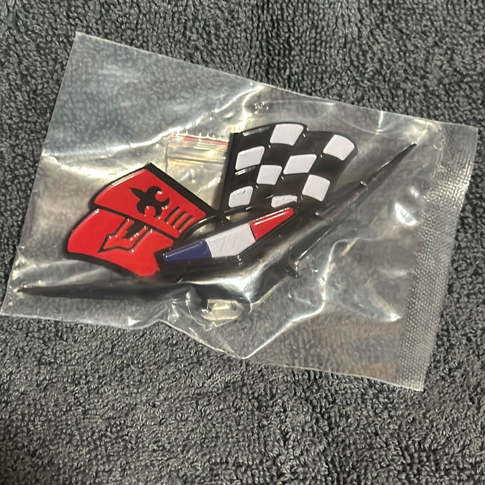 1962-1963 Impala Bel Air Biscayne Corvette  Emblem 327 409 Flag
